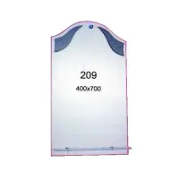 Зеркало 400x700мм 1 полка зеркало 209                                                               