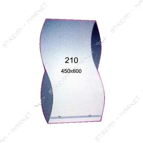 Зеркало 400x600мм 1 полка зеркало 210