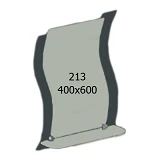 Зеркало 400x600мм 1 полка зеркало 213
