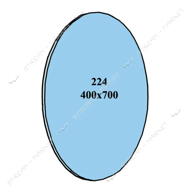 Зеркало 400x700мм 224