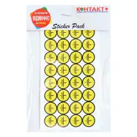 Наклейка знак заземлення Контакт плюс 15x15                                                         