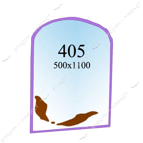 Коридорное зеркало 500x1100мм 405