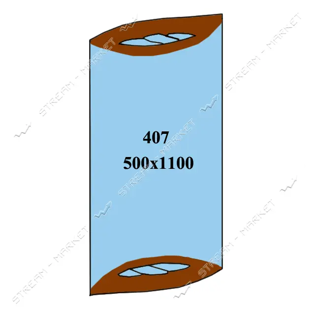 Коридорное зеркало 500x1100мм 407