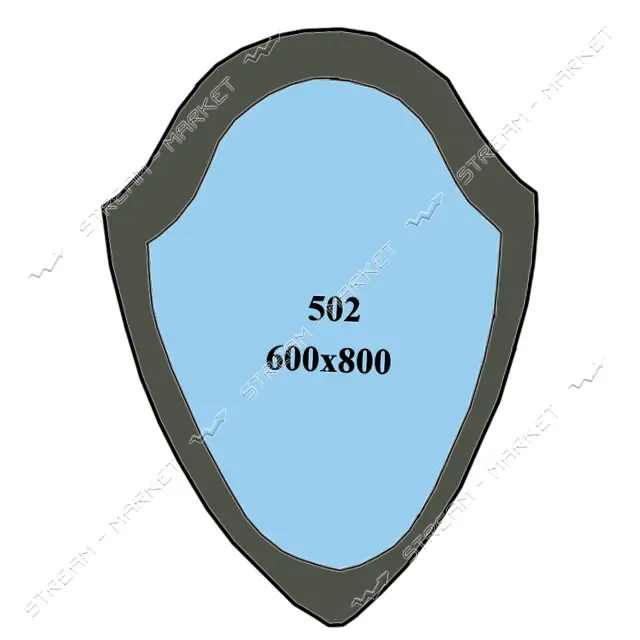 Зеркало 600x800 без полок 502                                                                       