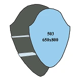 Зеркало 650x800 2 полки 503                                                                         