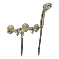 Смеситель для душевой кабины Mixxus Premium Retro Bronze 003 кранбукса 1/2"                         