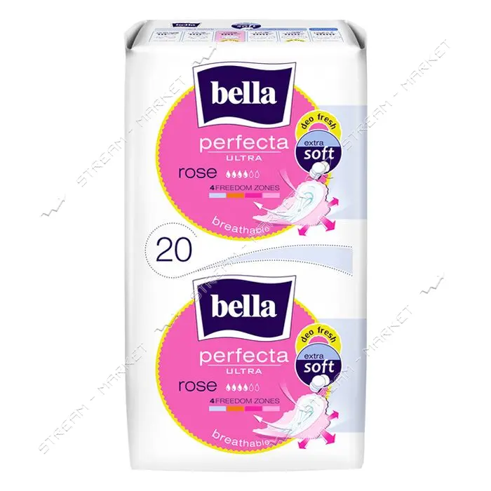 Гигиенические прокладки Bella Perfecta Ultra Rose Deo Fresh 20шт                                    
