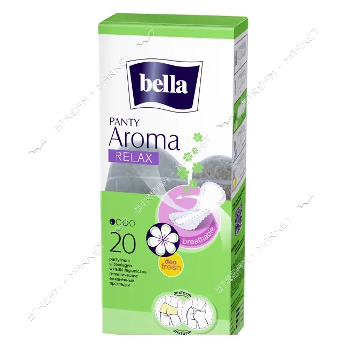 Ежедневные гигиенические прокладки Bella Panty Aroma Relax 20шт                                     