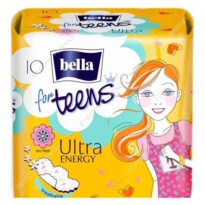 Гигиенические прокладки Bella for Teens Ultra Energy 10шт