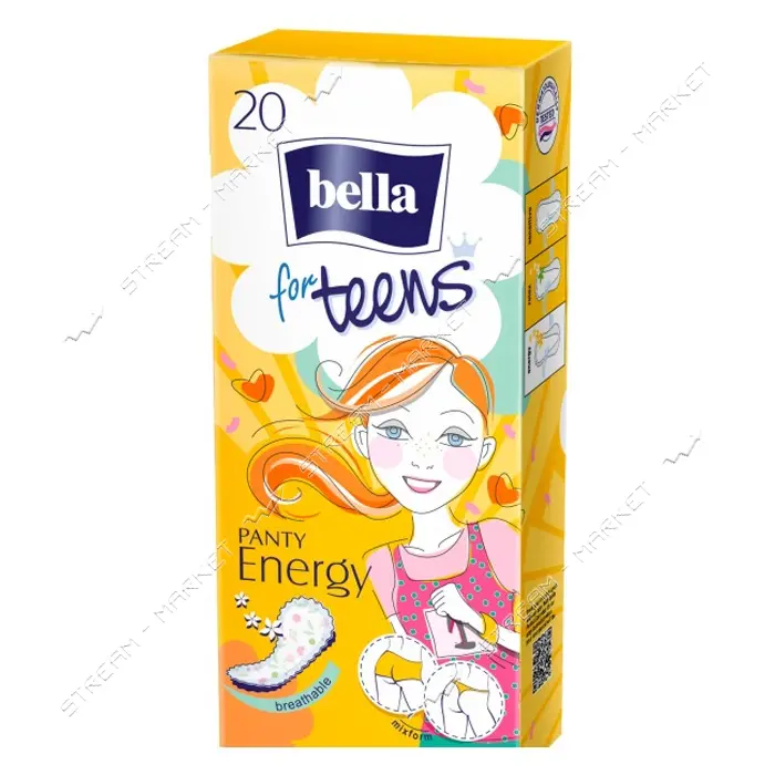 Ежедневные гигиенические прокладки Bella for Teens Ultra Energy 20шт                                