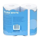 Туалетная бумага Ruta Pure White белая 150 отрывов 3 слоя 4 рулона                                  