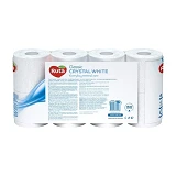 Туалетная бумага Ruta Pure White белая 150 отрывов 3 слоя 8 рулонов                                 