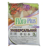 Торфосмесь грунт Flora Plus Универсальная 3л для рассады комнатных и садовых растений               