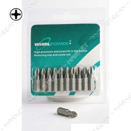 Бита Whirlpower PZ-1x50мм 10шт                                                                      