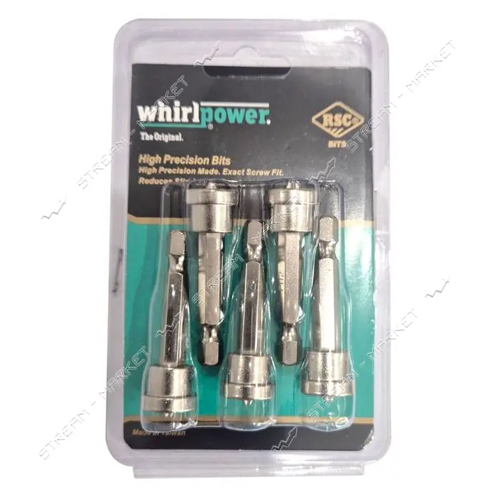 Бита с ограничителем для гипсокартона Whirlpower PH2х50 5шт