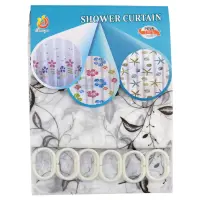Штора для ванны Shower белая силикон тонкий 180х180см                                               