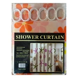 Штора для ванны Shower абстракция силикон тонкий 180х180см