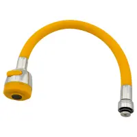 Излив для смесителя гибкий желтый с рассекателем Zerix                                              