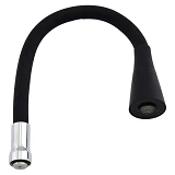 Гусак силиконовый гибкий ZERIX SPS-02 BLACK черный