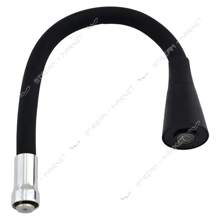 Гусак силиконовый гибкий ZERIX SPS-02 BLACK черный