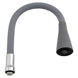Гусак силиконовый гибкий ZERIX SPS-02 GRAY серый                                                    