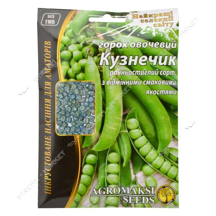 Семена гороха овощного Агромакси Кузнечик 30г