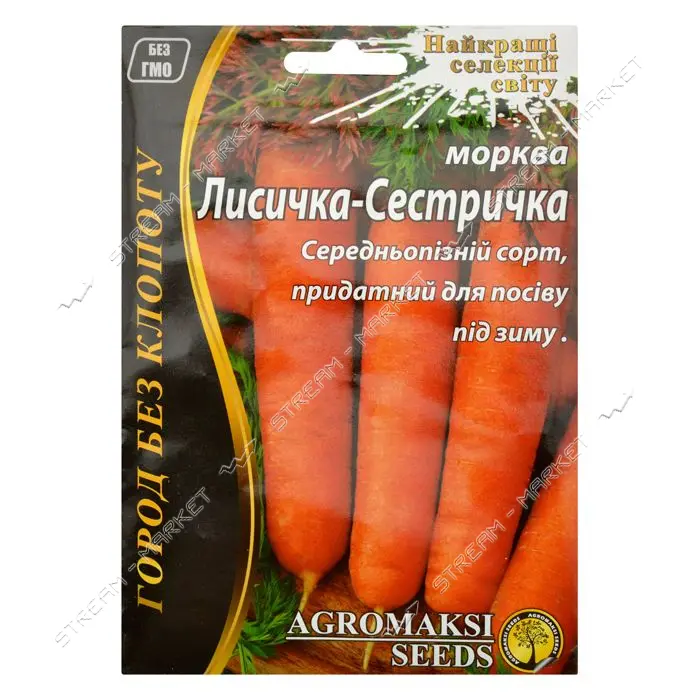 Семена моркови Агромакси Лисичка Сестричка 10г