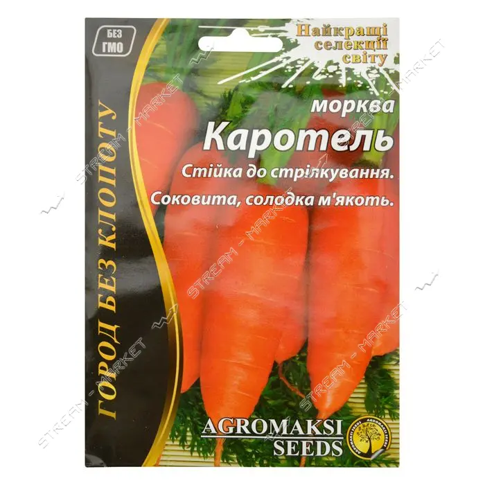 Семена моркови Агромакси Каротель евро пакет 10г