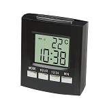 Часы сетевые 7027С говорящие черные