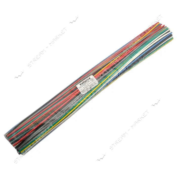Трубка термоусадочная НГ Reliance 8 /4 мм черная 20 шт