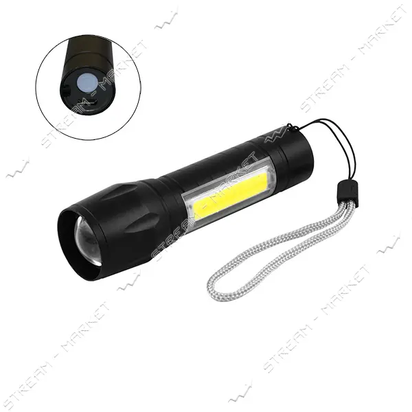 Фонарь Police 511/513 8424-XPE плюс COB встроенный аккумулятор ЗУ mirco USB BOX