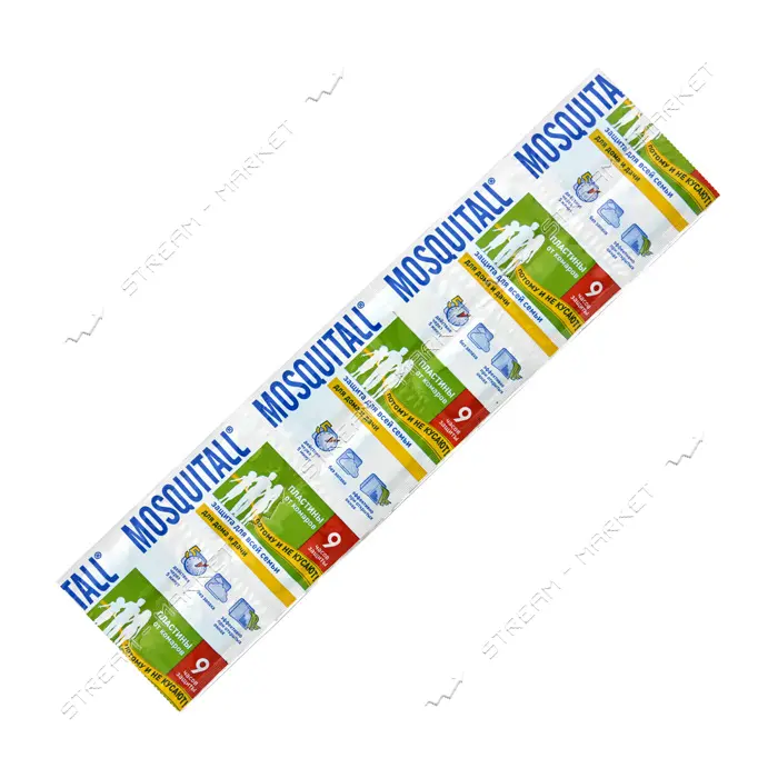 Пластины от комаров для электрофумигатора Mosquitall Защита для взрослых 10 плюс 2 пластины