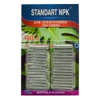 Удобрение для декоративно лиственных в палочках Standart NPK палочек 30шт на блистере               