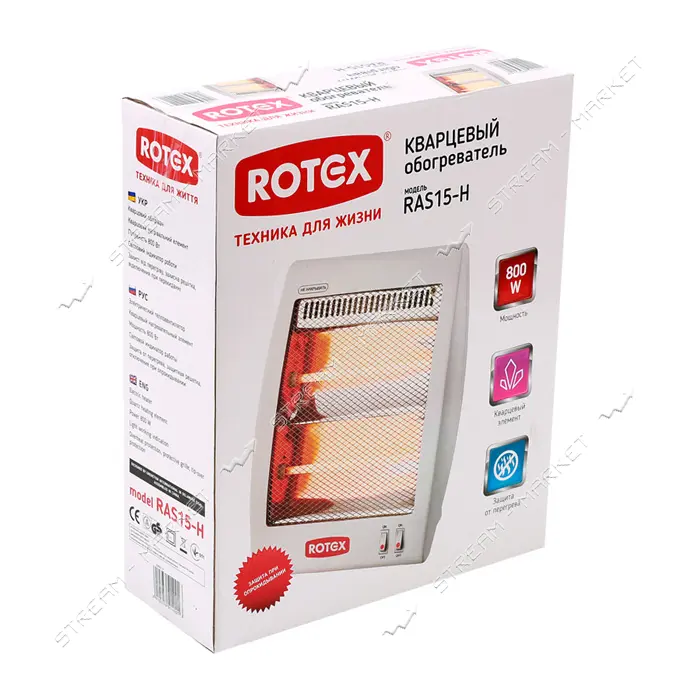 Электроконвектор Rotex RAS15-H 800W                                                                 