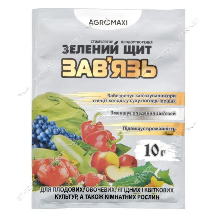 Стимулятор плодообразования Агромакси Зеленый щит Завязь 10г                                        