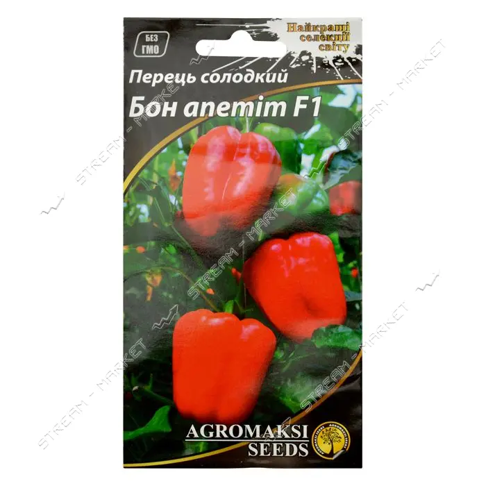 Семена перца сладкого Агромакси Бон аппетит F1 0.2г                                                 