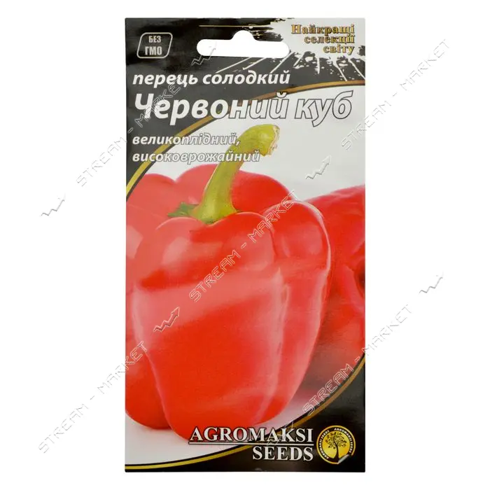 Семена перца сладкого Агромакси Красный куб 0.2г                                                    