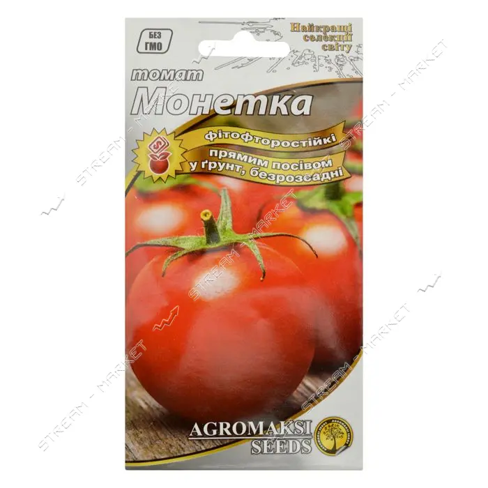 Семена томата безрассадного Агромакси Монетка 0.4г                                                  