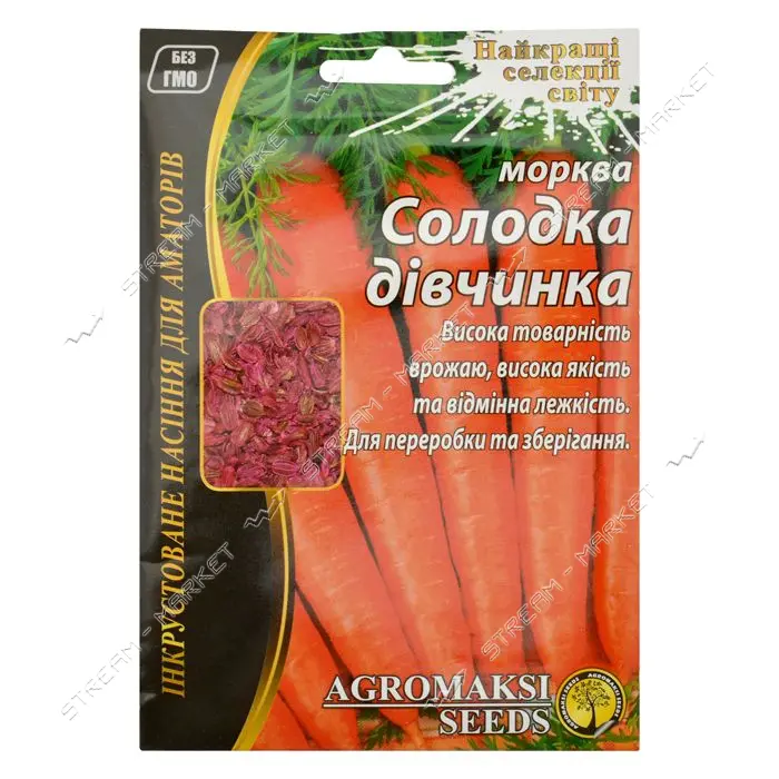 Семена моркови Агромакси Сладкая девочка 15г                                                        