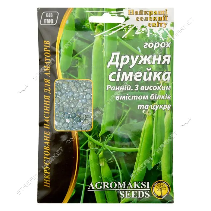 Семена гороха овощного Агромакси Дружная семейка 20г