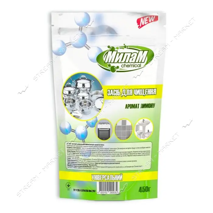 Чистящее средство МилаМ Chemical Лимон дой-пак 450г