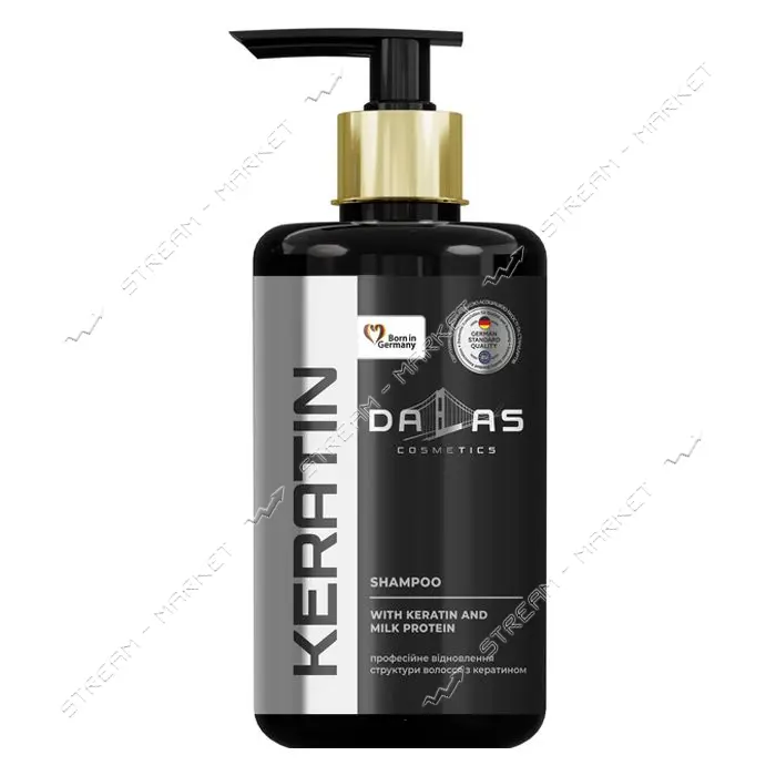 Шампунь для волос с кератином и молочным протеином Dalas Keratin 1л                                 