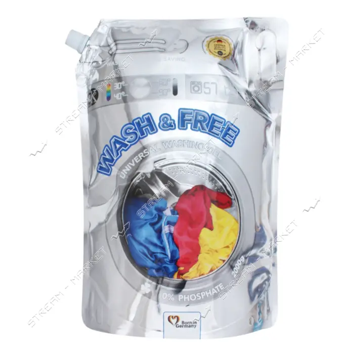 Гель для стирки Wash and Free Универсальный 2л ( дойпак )                                           