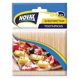 Зубочистки Бамбуковые Novax пакет 150шт                                                             