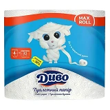 Туалетная бумага Диво MaxRoll 2 слоя 4 рулона белая