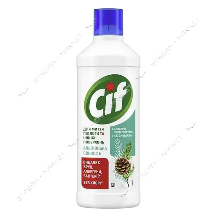 Средство для чистки пола и стен Cif Альпийская свежесть 1л