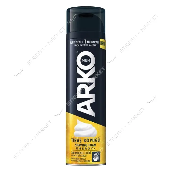 Пена для бритья Arko  Energy плюс 200мл                                                             