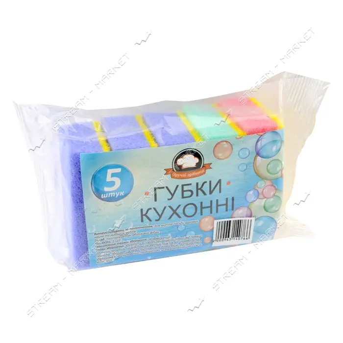 Губка кухонная Зручні Дрібниці 5шт