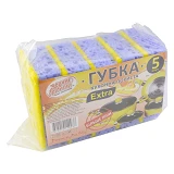 Губка кухонная Зручні Дрібниці пористая Extra 5шт                                                   