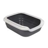 Туалет для кота Природа Comfort L 49х39х15 серый                                                    